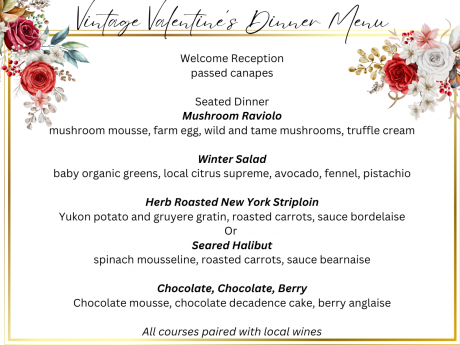 menu for dinner