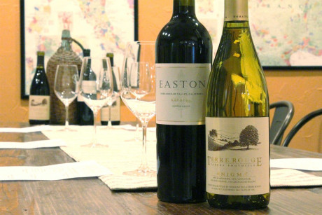 Easton and Terra Rouge Wine bottles