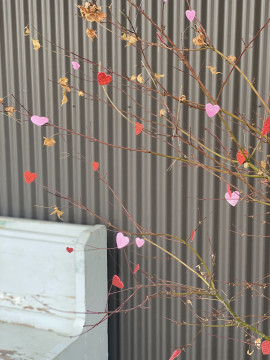 hearts on a tree