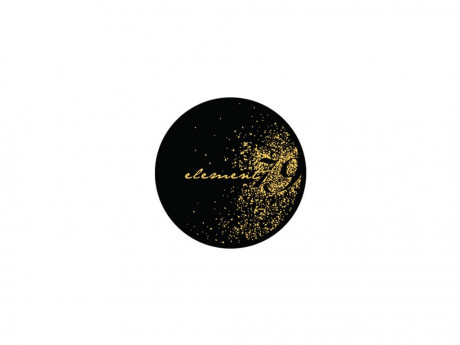logo with black background and gold lettering